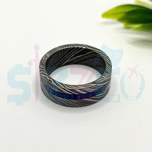 Hot Selling Handmade Damascus Steel <b>Ring</b> for Men Women Wedding Band Fashion Party <b>Ring</b> Custom Latest Design OEM Supplier - Product Image 2