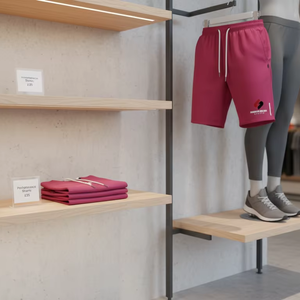 Pantalones Cortos Deportivos de Algodón para Hombre, Cintura Elástica, Transpirables, Ligeros, para Entrenamiento en Gimnasio, Logotipo Personalizado, Venta al Por Mayor - Product Image 6