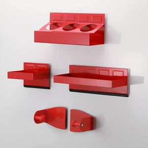 Wholesale OEM Metal Magnetic Toolbox for Cabinet Steel Tool Tray <b>Storage</b> <b>Bins</b> for Garage, Workshop & Tool Chest Red GAPGAR017 - Product Image 4