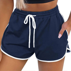 Shorts de Cintura Alta para Mujer, con Cinturón de Peluche, al por Mayor, Tejido Sin Costuras, para Entrenamiento Físico y Deportivo - Product Image 2