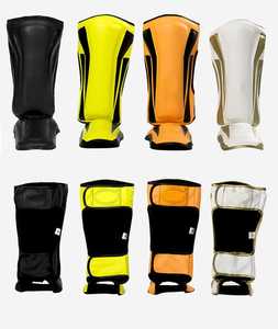 Protège-tibias de compétition sur mesure en cuir/PVC/PC pour la protection professionnelle des arts martiaux (Muay Thai, Kick Boxing) - Product Image 5