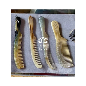 Peine de cuerno de dientes finos, el más vendido, para un soporte efectivo para fortalecer la raíz del cabello y un paquete de herramientas fiables para terapia de relajación y spa. - Product Image 6