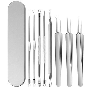 MEDSPO Stainless Steel <b>Blackhead</b> Remover Tools Kit Acne <b>Extractor</b> Set Long-Lasting Facial Care - Product Image 1