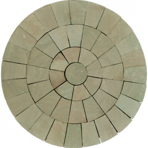 Modern Technical Design Raj Green <b>Sandstone</b> Block Tiles Natural Origin Stone Supported Wall Style Graphic Cut Style for Floor - Product Image 1
