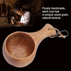 Tasse Kuksa Premium à prix abordable, tasse en bois faite à la main pour le café, le thé, l'extérieur et les voyages - Product Image 3