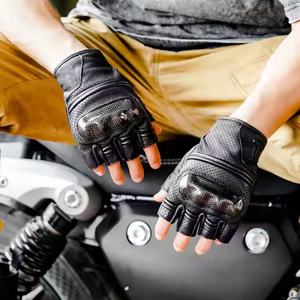 Fabrication directe en usine Styles personnalisés Gants de moto de qualité professionnelle en cuir de chèvre totalement personnalisables Sports de plein air - Product Image 5