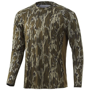 Men Long Sleeve Camouflage Hunting Shirt Oxford Fabric Custom Printed <b>Waterproof</b> Windproof Breathable Polyester Outdoor Top Wear - Product Image 1