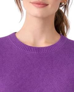 Suéter de Punto Personalizado para Mujer, Color Morado, Sin Mangas, Suave y Ligero, Cuello Redondo, Chaleco Casual de Verano, Elegante y Moderno - Product Image 4