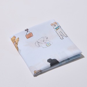 [K-ESSENTIALS] ผ้าเช็ดหน้าลายหน้าสัตว์ ขนาดเล็ก ผ้าฝ้าย 60s นุ่ม น่ารัก ลายการ์ตูน สีสันสดใส ขอบลูกไม้ ผ้าเช็ดหน้าแบบมีกระเป๋า - Product Image 1