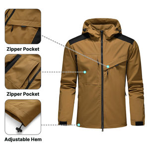 Chaqueta cortavientos ligera con capucha, suave y transpirable, para fitness al aire libre, viajes, entrenamiento y comodidad diaria. - Product Image 3
