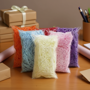 Papier Kraft Déchiqueté Ondulé de Couleur, Fabriqué au Vietnam, Poids Personnalisé, Remplissage pour Boîtes Cadeaux et Usage de Bureau - Product Image 2