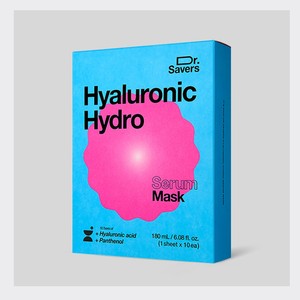 Masque pour le visage ITSSKIN Korean K-Beauty Dr Savers Hyaluronic Hydro Serum Mask Pack 10 feuilles Fabriqué en Corée - Product Image 3