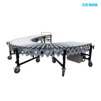 Système de convoyeur de colis pour camions logistiques, en acier et polyuréthane, flexible, mobile, réglable, portable, directement de l'usine
