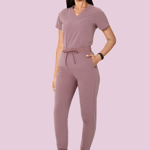 Bestex Custom Nurse Jumpsuit <b>Uniform</b> <b>Scrubs</b> Sets Short Sleeve Medical Tall <b>Scrubs</b> Jumpsuit for Women - Product Image 4