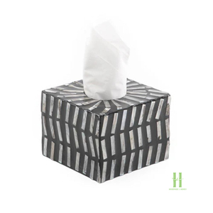 NEW DESIGN Handmade Mother of Pearl Tissue Box Cover Eco Friendly Shell Inlay Tissue Holder Luxury Home Decoration - Product Image 2