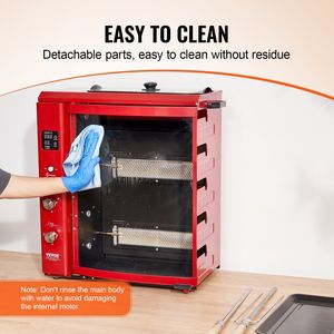 Macchina elettrica a Gas Shawarma Grill 5 corde forno Barbecue per pollo Doner Kebab Broiler giroscopio per cucina di casa - Product Image 6