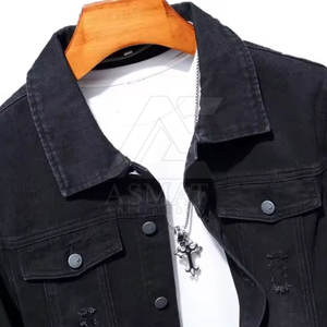 Veste en jean pour homme tendance et personnalisée, best-seller, dernier design, prix abordable - Product Image 2