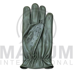 Leather Driver Work Gloves With Strap Comfort And Abrasion Resistance Working Driving Gloves for unisex - Product Image 3
