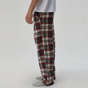 High Quality USA Flannel <b>Trouser</b> Plaid Jogger Pants Warm Fabric Relax Fit Casual Wear Wholesale Supply - Product Image 4