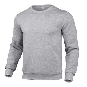 Sweat-shirt pour homme en coton lourd, col rond, poignets côtelés, logo personnalisé, marque privée, OEM, collection de mode américaine - Product Image 4