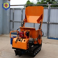 800KG Raupen-Minidumper Traktorlader Frontlader Selbstladendes Hydrauliksystem Dieselmotor 10PS Pumpengetriebe Motorgetriebe