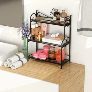 Étagère de rangement en métal élégante, idéale pour l'organisation des comptoirs de cuisine et de salle de bain, et pour les solutions de rangement domestique. Vente en gros depuis l'Inde. - Product Image 5