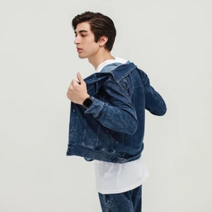 Chaqueta de Mezclilla para Hombre, Invierno, Personalizable, Estilo Urbano, 360g, 100% Algodón, Transpirable, Secado Rápido, Alta Calidad, Color Personalizable - Product Image 4