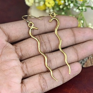 Colección Clásica de Metal Craft: Pendientes de Latón Atemporales, Estilo Sólido, Precio de Fábrica al por Mayor - Product Image 2
