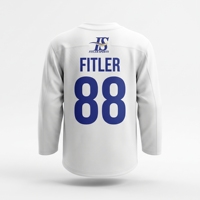 Maillot de football personnalisé pour homme, blanc, col en V, logo brodé, maille respirante