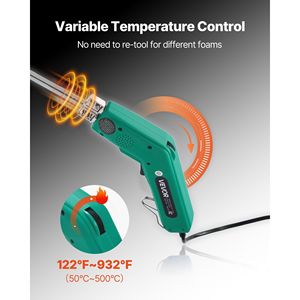 Taglierina Elettrica per Schiuma da 200W, Regolabile 122-932 Fahrenheit, Tagliatrice per Polistirolo, Coltello Caldo da 6 e 8 Pollici per Taglio B - Product Image 3