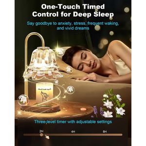 Lampe chauffe-bougie améliorée à intensité variable, réglable en hauteur, pour cire fondue et bougies en pot, cadeau d'anniversaire - Product Image 4