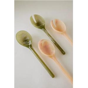 Oferta Especial en Vajilla de Diseño de Primera Calidad, Juego de 2 Piezas de Tenedor y Cuchara de Resina Rosa para Servir Ensaladas, para Compradores al por Mayor - Product Image 1