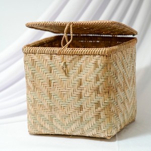 Bamboo storage box highest quality natural weaved container <b>cheap</b> price packaging <b>boxes</b> for clothes - Product Image 1