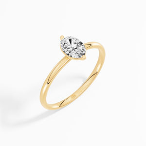 แหวนหมั้นเพชรโมอิส0.52ไลท์ตัดวงรี925เงินสเตอริงสำหรับการสั่งซื้อจำนวนมาก - Product Image 4