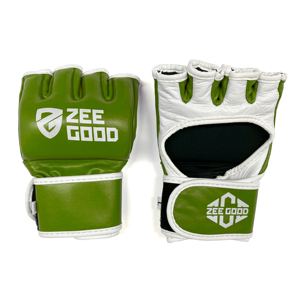 High Quty Custom Logo Mma Gloves 8oz <b>Half</b>-Finger Pu Leather Training Fight Sparring Gloves Wholesale Customized Size - Product Image 1