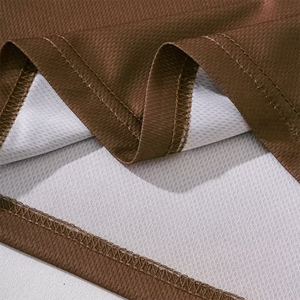 Camiseta de Fútbol Oversize para Hombre de Poliéster, Estilo Boxy, Color Marrón, Moda Urbana, Manga Corta, Malla Transpirable - Product Image 5