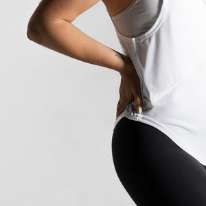 Camiseta sin Mangas Casual para Mujer, Tejida en Spandex/Algodón, 220g, Ecológica, de Secado Rápido y Transpirable - Product Image 3