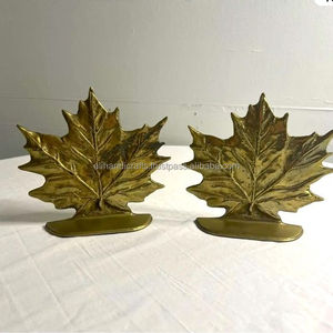 Pear Shaped Antique Brass <b>Bookends</b> with Classic Design – A Timeless Desk Accessory for Study and Office - Product Image 6