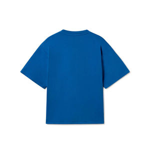 เสื้อยืดโอเวอร์ไซส์ผ้าฝ้าย 100% หนา 280gsm สำหรับผู้ชาย แขนสั้น สีพื้น สไตล์สตรีทแวร์ ไซส์ใหญ่ โลโก้ด้านหน้า เป็นมิตรกับสิ่งแวดล้อม - Product Image 2