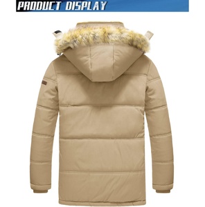 Veste parka personnalisée manteau chaud à capuche pour homme veste de sport d'hiver imperméable veste pour homme grande taille - Product Image 2