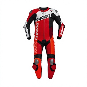 ชุดแข่งรถมอเตอร์ไซค์แบบสั่งตัดสำหรับผู้ชาย Rucati Custom Super MotoCP ทำจากหนังวัว/หนังจิงโจ้ ชุดจั๊มสูทสำหรับขี่มอเตอร์ไซค์แบบชิ้นเดียว/Traje ตัดเย็บตามขนาด CE - Product Image 2