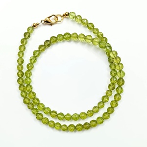 Natural Green Peridot Beads Necklace Genuine Gemstone Peridot Rondelle Beaded <b>Choker</b> Necklace Handmade Jewelry Wholesale Price - Product Image 1