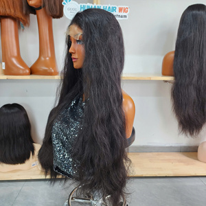 Pelucas de Cabello Virgen Vietnamita para Mujer, Súper Doble Trama, Liso Natural, con Encaje, Densidad 250, 6x6 HD Transparente, Pre-Arrancadas, Sin Pegamento - Product Image 1