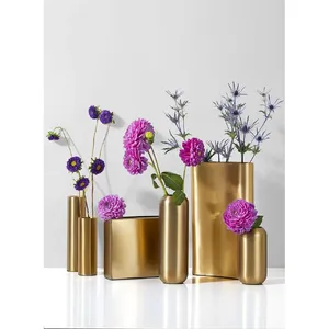 Modern Elegant Metal Flower <b>Vase</b> Stylish Home Decor Bulk Export Designer Metal Flower <b>Vase</b> Luxury Interior Bulk Supplier - Product Image 5