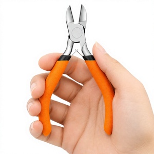 MANAN INSTRUMENTS Pince coupante diagonale en acier inoxydable avec poignée orange pour bijoux, bricolage, artisanat et travaux de réparation - Product Image 1