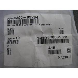 8 AMAT 3300-03264 FTG TBG RDCR PLUG-IN 1/2T X 3/8T - Equipo y Piezas de Semiconductores de Confianza de Marca Global - Product Image 4