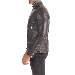 Nouvelle veste en cuir pour homme au design personnalisé et tendance, fabriquée au Pakistan, avec logo sur le devant, imperméable et coupe-vent, pour hommes et motards - Product Image 3