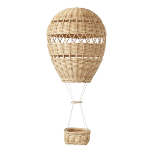 Decoración Colgante de Mimbre Rosa con Forma de Globo, Adorno de Pared Hecho a Mano para la Habitación de los Niños y Decoración de la Sala de Juegos - Product Image 4