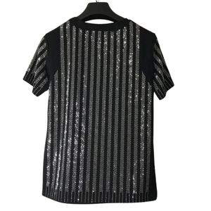 Casual Wear Men Rhinestone T Shirt Anti Wrinkle Hot Selling Premium Quality Cheap Price Men Rhinestone T Shirt with Custom Logo - Product Image 1
