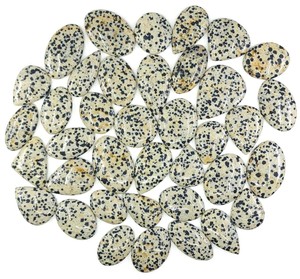Luxury Natural Dalmatian Jasper Polished Oval pear <b>Round</b> <b>Cushion</b> Shape Loose Gemstones for Jewelry Stone Lot - Product Image 1
